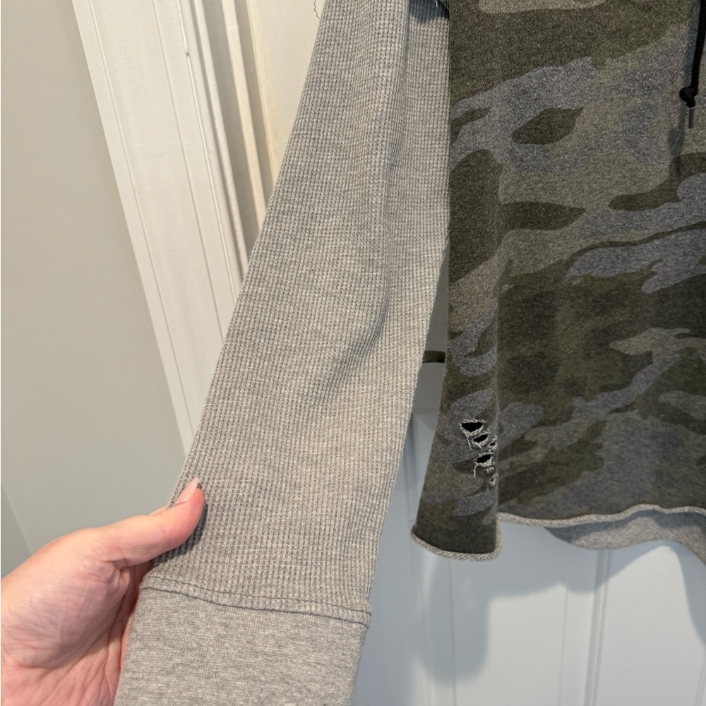 Mens NOVA Industries Camo Distressed Hoodie Size XL - Picture 12 of 13